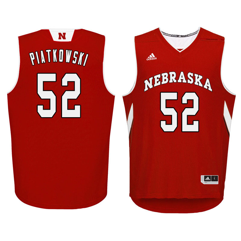 Men Nebraska Cornhuskers #52 Eric Piatkowski College Basketball Jersyes Sale-Red